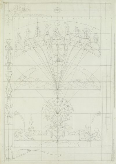 Studio compositivo per La Notte, 1803 da Philipp Otto Runge